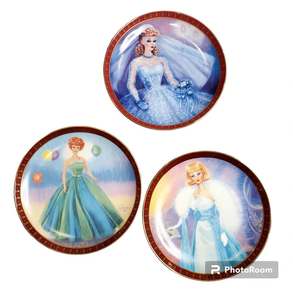 3‎ Barbie Collectors Plates by Susie Morton